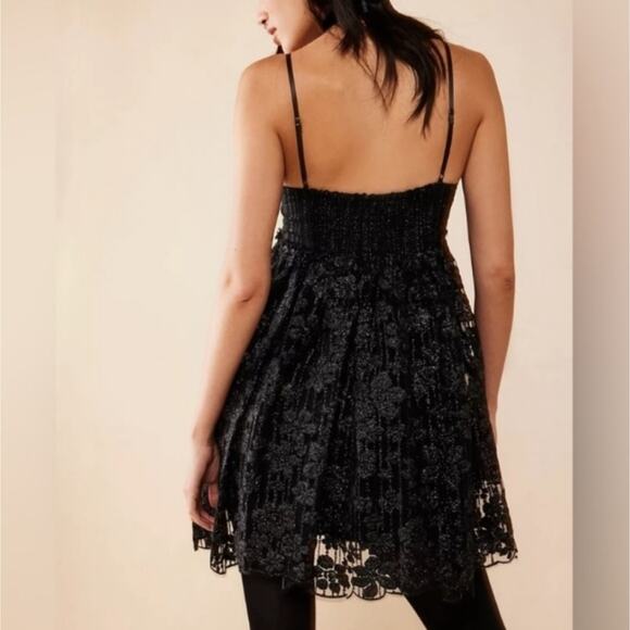 NWT Free People All That Glitters Sparkling Goth Lace Dress - Picture 9 of 9